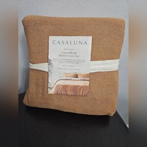 FULL/QUEEN Heavyweight Linen Blend Duvet Cover  Casaluna™